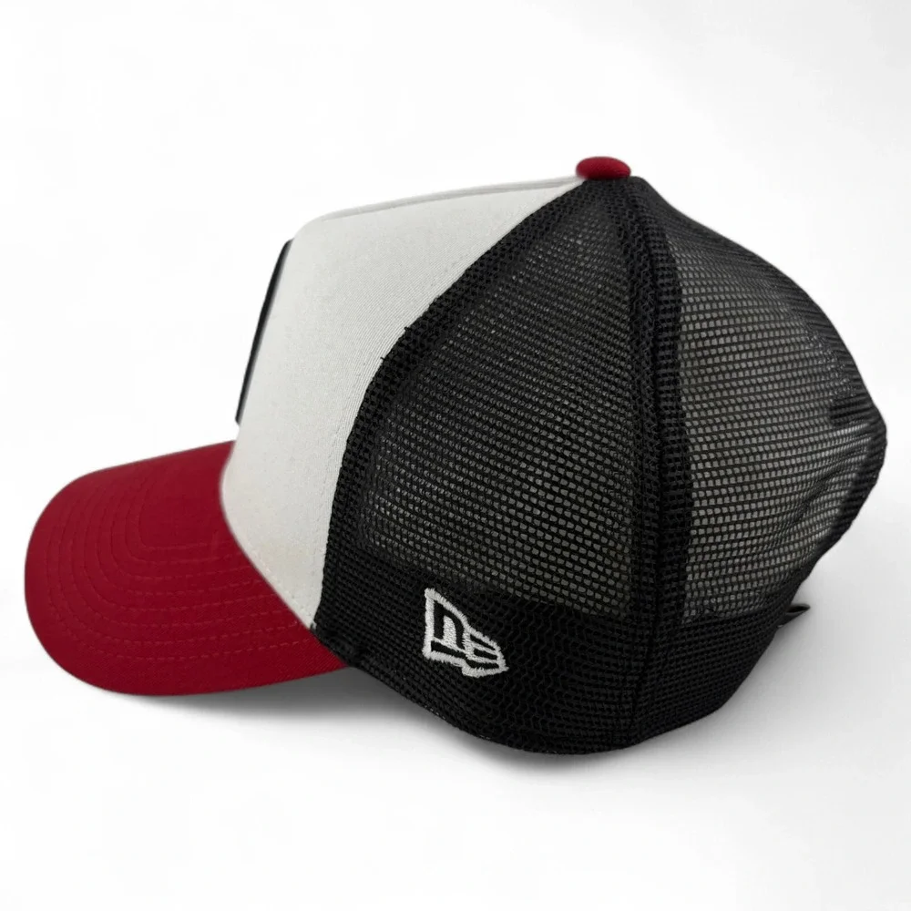 New Era Miami Heat NBA Red A-Frame 9Forty Trucker‎ Snapback Adjustable Hat Cap